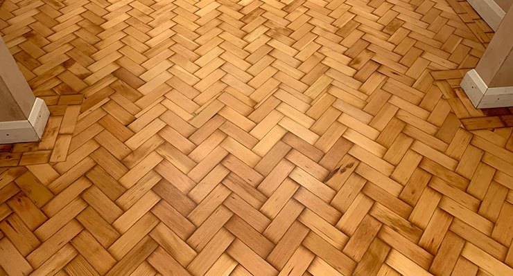 Wood floor repair after